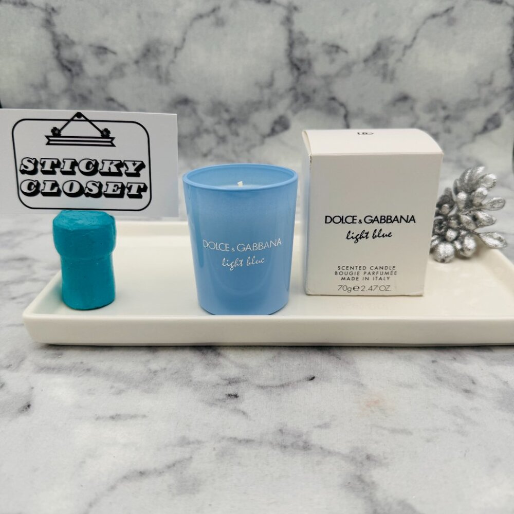Dolce & Gabbana Light Blue Scented Candle,Citrus Fresh,Full 70g,2.4oz-BOXED-NEW